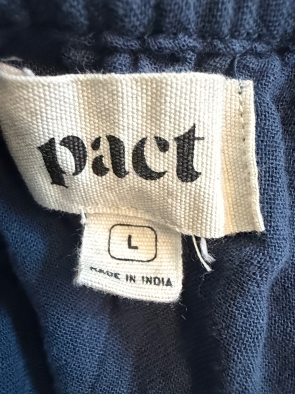 Pact Navy Sleeveless Midi Dress with Gathered Waist - Picture 2 of 5